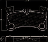 StopTech Premium Ceramic Front Brake Pads - 308.13500