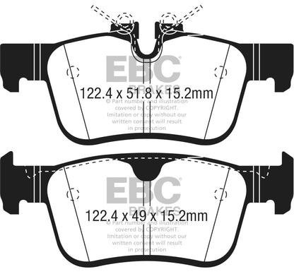 EBC Ultimax2 Rear Brake Pads - UD1938 EBC
