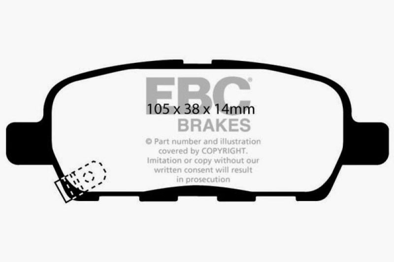 EBC GreenStuff Rear Brake Pads - DP61666 EBC
