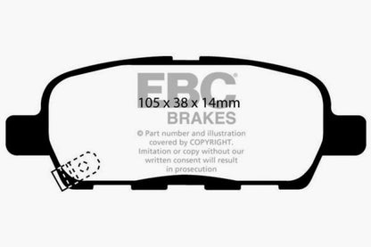 EBC GreenStuff Rear Brake Pads - DP61666 EBC