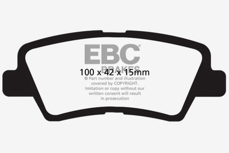 EBC YellowStuff Rear Brake Pads - DP41875R EBC