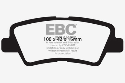 EBC YellowStuff Rear Brake Pads - DP41875R EBC