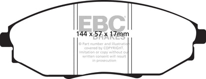 EBC GreenStuff Front Brake Pads - DP21750 EBC