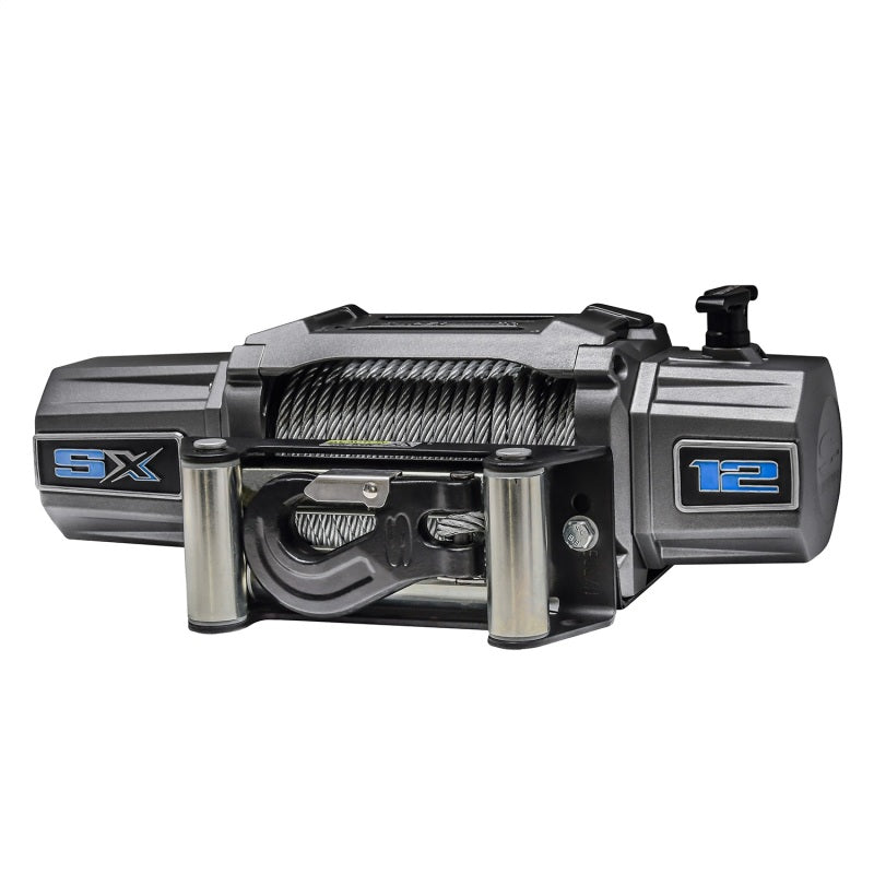 Superwinch 12000 LBS 12 VDC 3/8in x 85ft Wire Rope SX 12000 Winch - Graphite Superwinch