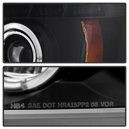 Spyder Nissan Titan 04-14/Armada 04-07 Projector Headlights LED Halo LED Blk PRO-YD-NTI04-HL-BK SPYDER
