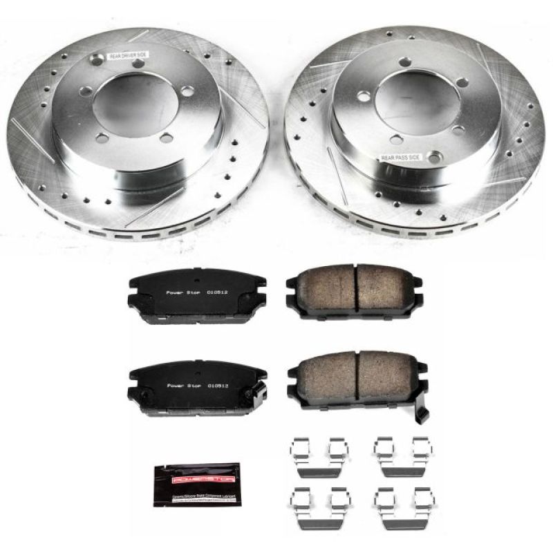 Power Stop 91-93 Dodge Stealth Rear Z23 Evolution Sport Brake Kit PowerStop