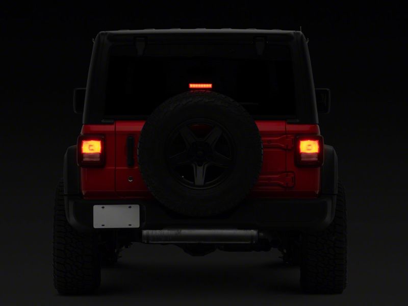 Raxiom18-23 Jeep Wrangler JL Axial Series Hyper Flash LED Third Brake Light- Smoked