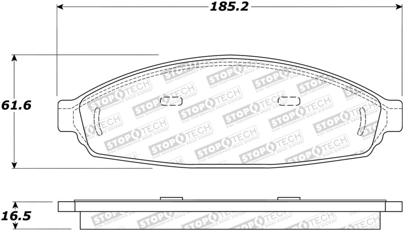 StopTech Premium Ceramic Brake Pads - 308.09310 Stoptech