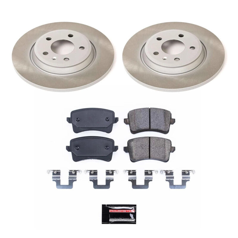 Power Stop 13-16 Audi allroad Rear Semi-Coated Rotor Kit PowerStop