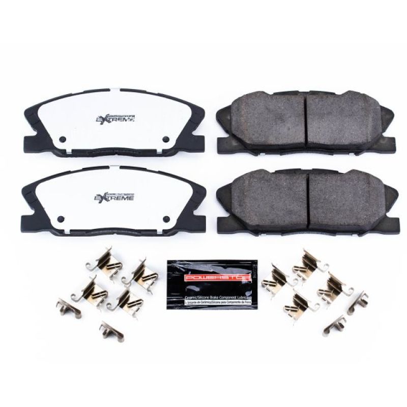 Power Stop 2018 Dodge Challenger Front Z26 Extreme Street Brake Pads w/Hardware PowerStop