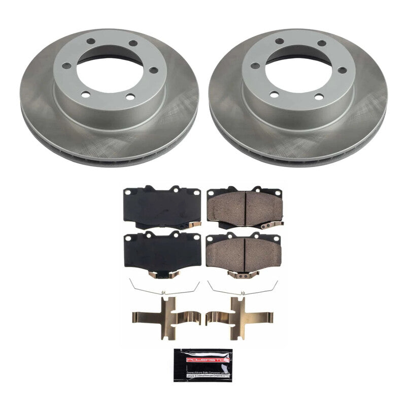 Power Stop 95-04 Toyota Tacoma Front Semi-Coated Rotor Kit PowerStop