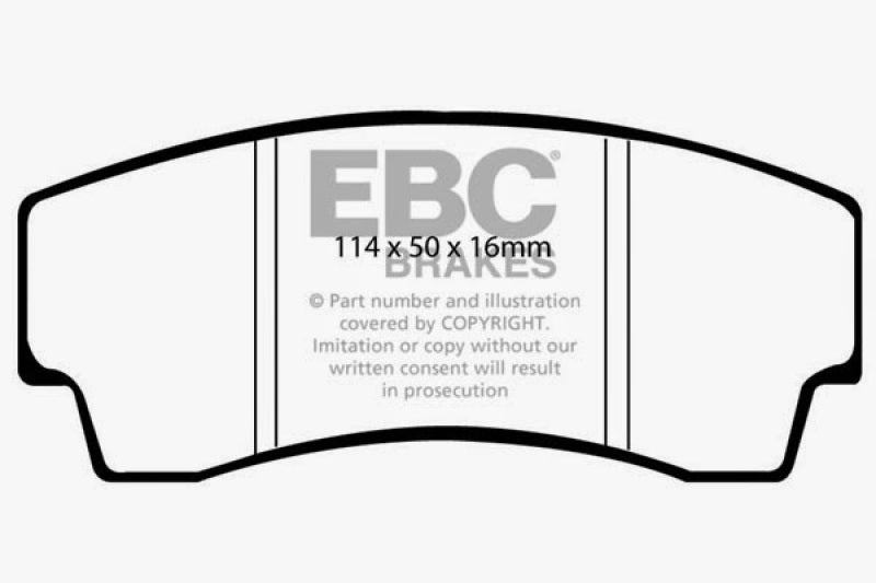 EBC RedStuff Rear Brake Pads - DP3008C EBC