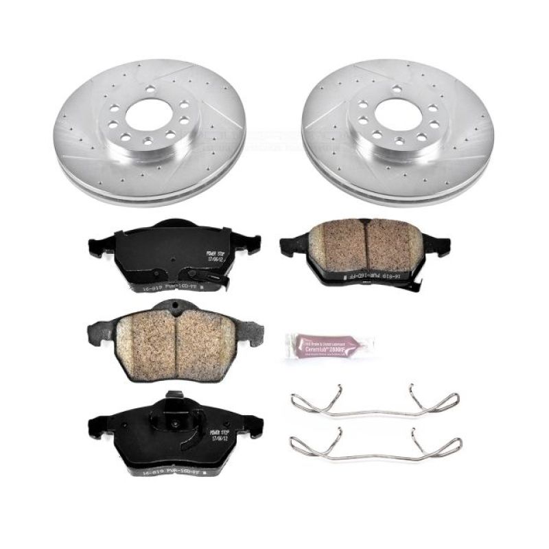 Power Stop 99-03 Saab 9-3 Front Z23 Evolution Sport Brake Kit PowerStop