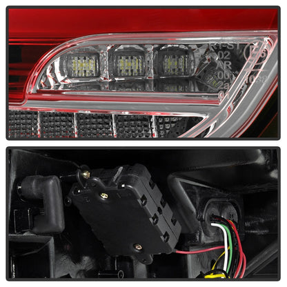 Spyder 15-17 Ford Focus Hatch LED Tail Lights w/Indicator/Reverse - Red Clr (ALT-YD-FF155D-LED-RC) SPYDER