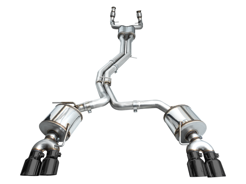 AWE Tuning 19-23 Audi C8 S6/S7 2.9T V6 AWD Touring Edition Exhaust - Diamond Black Tips AWE Tuning
