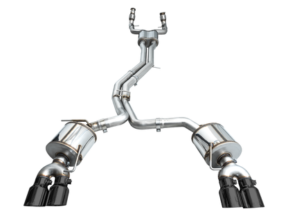 AWE Tuning 19-23 Audi C8 S6/S7 2.9T V6 AWD Touring Edition Exhaust - Diamond Black Tips AWE Tuning
