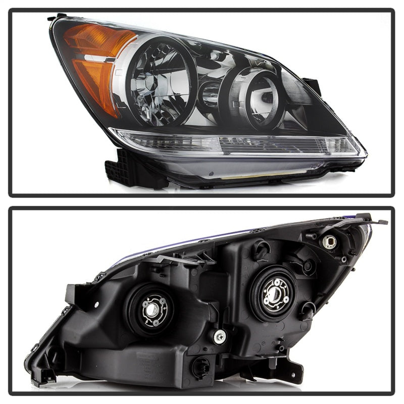 xTune 08-10 Honda Odyssey OEM Style Headlights - Black (HD-JH-HODY08-OE-BK) SPYDER