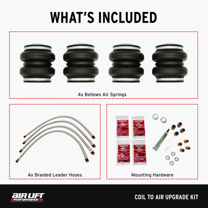 Air Lift 89-00 Lexus LS400 Coil to Air Upgrade Kit