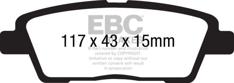 EBC YellowStuff Rear Brake Pads - DP41881R EBC