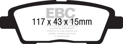 EBC YellowStuff Rear Brake Pads - DP41881R EBC