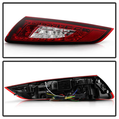 Spyder Porsche 997 05-08 LED Tail Lights Red Clear ALT-YD-P99705-LED-RC