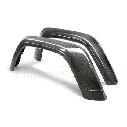 Anderson Composites 20-23 Jeep Gladiator (JT) Carbon Rear Fender Flares AC-FLR19JPJT-R