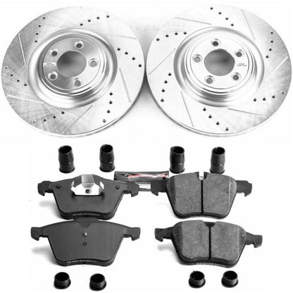Power Stop 10-15 Jaguar XF Front Z23 Evolution Sport Brake Kit PowerStop