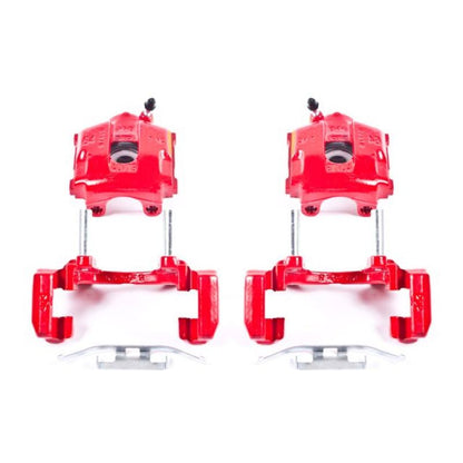 Power Stop 01-05 BMW 320i Rear Red Calipers w/Brackets - Pair PowerStop