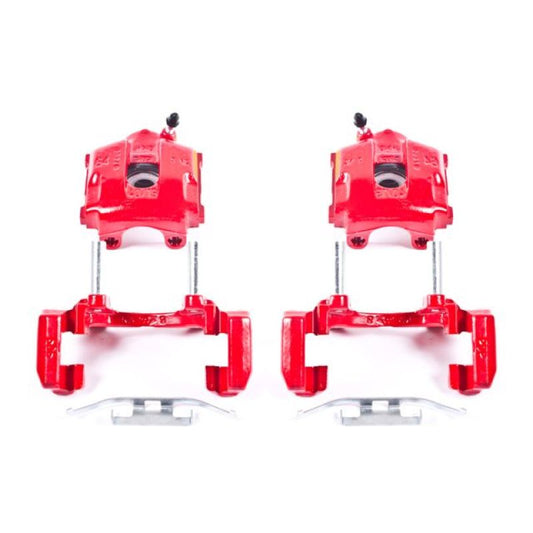 Power Stop 01-05 BMW 320i Rear Red Calipers w/Brackets - Pair PowerStop