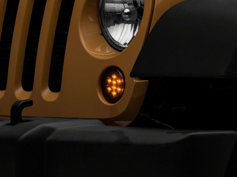 Raxiom 07-18 Jeep Wrangler JK Axial Series LED Turn Signals- Smoked