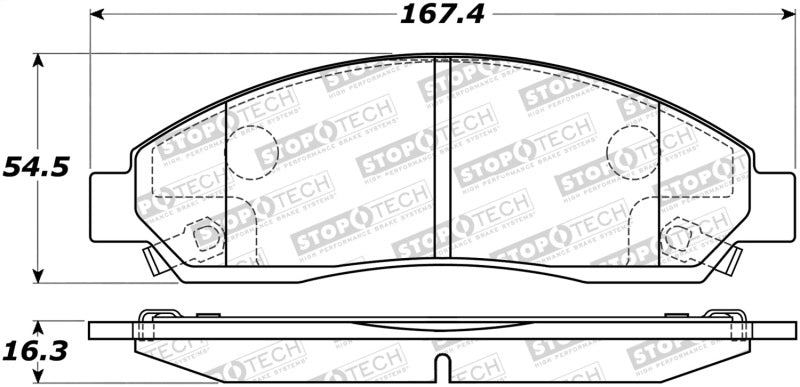 StopTech Premium Ceramic Brake Pads - 308.10390 Stoptech