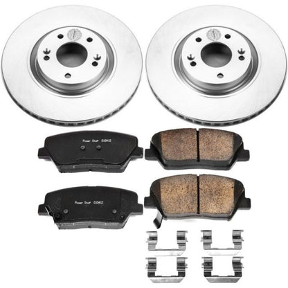 Power Stop 12-17 Hyundai Azera Front Z17 Evolution Geomet Coated Brake Kit PowerStop