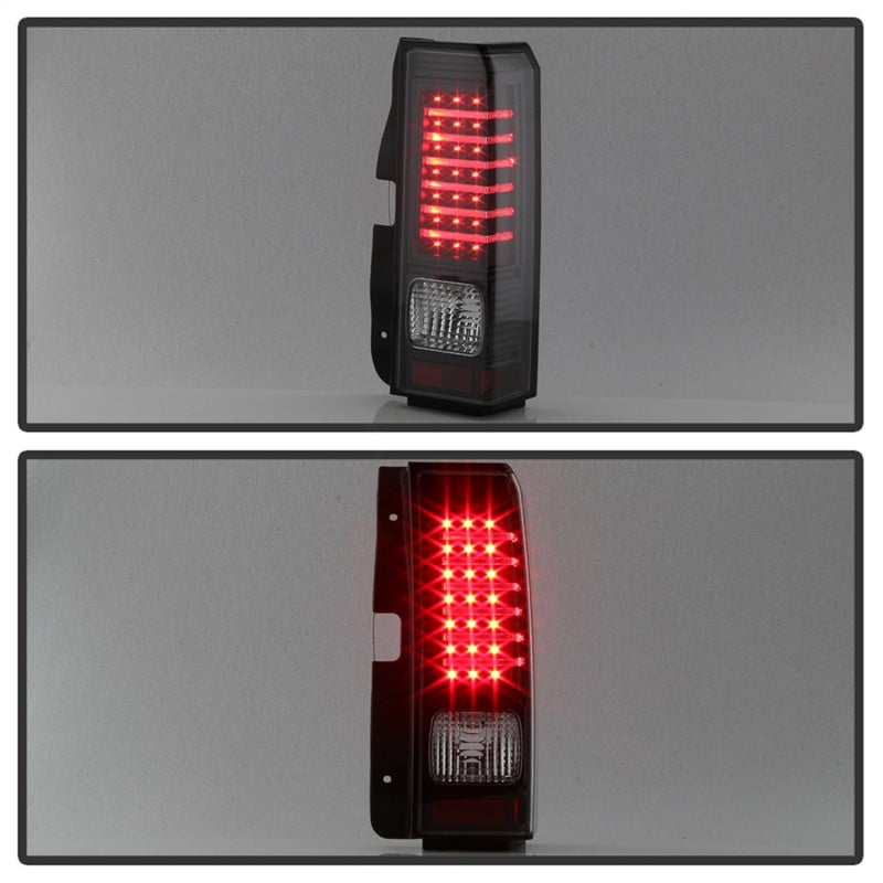Xtune Hummer H3 06-09 ( Non H3T ) LED Tail Lights Black ALT-ON-HH306-LED-BK SPYDER