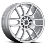 Raceline 141S Mystique 18x7.5in / 5x100/5x114.3 BP / 42mm Offset / 72.62mm Bore - Gloss Silver Wheel