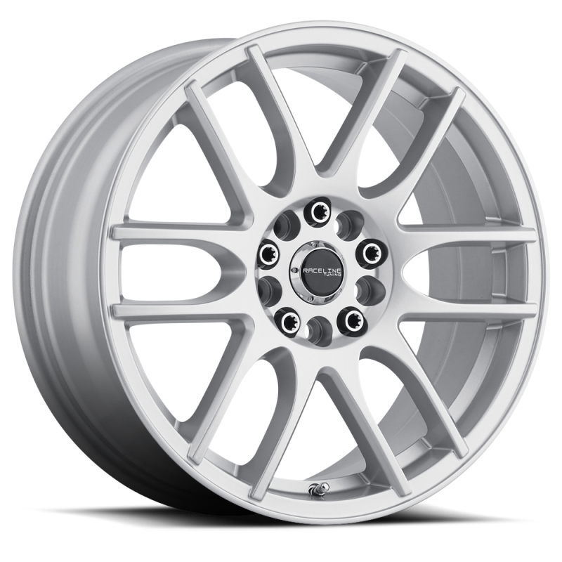 Raceline 141S Mystique 18x7.5in / 5x110/5x114.3 BP / 42mm Offset / 72.62mm Bore - Gloss Silver Wheel