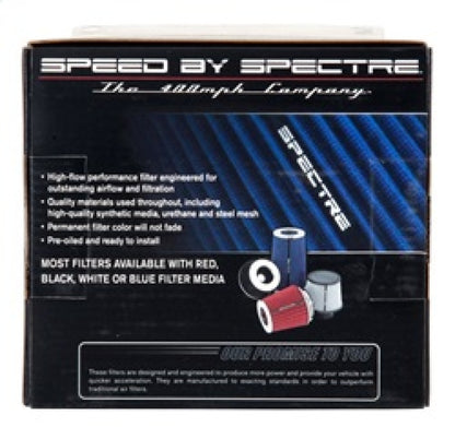 Spectre Adjustable Conical Air Filter 5-1/2in. Tall (Fits 3in. / 3-1/2in. / 4in. Tubes) - Blue Spectre