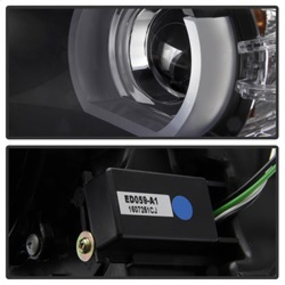 Spyder BMW E90 3-Series 06-08 4DR Headlights - Halogen Model Only - Black PRO-YD-BMWE9005V2-AM-BK SPYDER