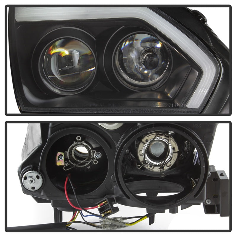 Spyder Nissan GTR R35 09-14 - Projector Headlights - DRL LED - Black SPYDER