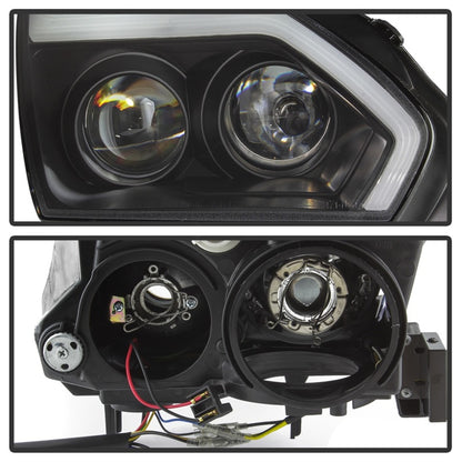 Spyder Nissan GTR R35 09-14 - Projector Headlights - DRL LED - Black SPYDER