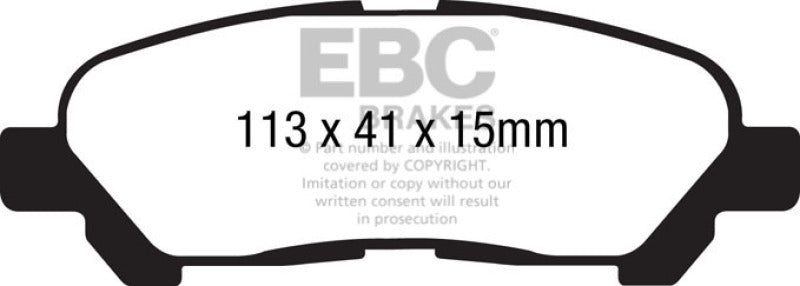 EBC GreenStuff Rear Brake Pads - DP61838 EBC