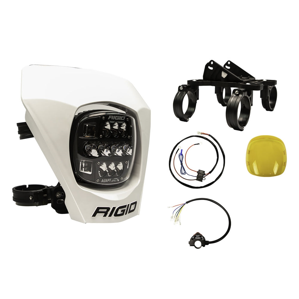 Rigid Industries Adapt XE Extreme Enduro Complete Ready To Ride LED Moto Kit White - 300417 Rigid Industries