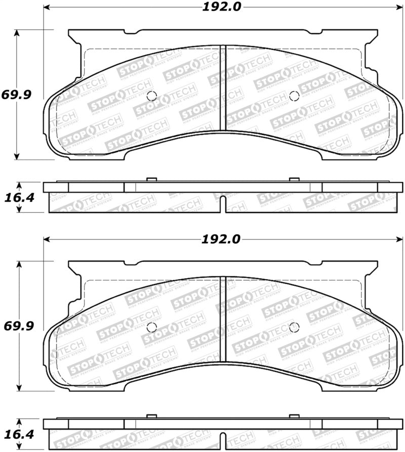 StopTech Premium Ceramic Brake Pads - 308.04500 Stoptech