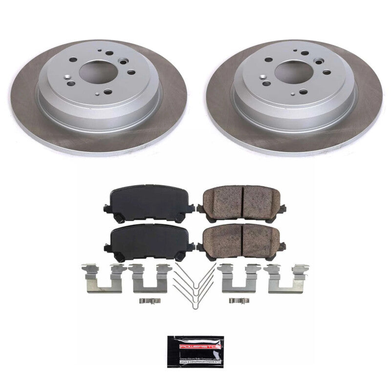 Power Stop 17-22 Honda Ridgeline Rear Semi-Coated Rotor Kit PowerStop