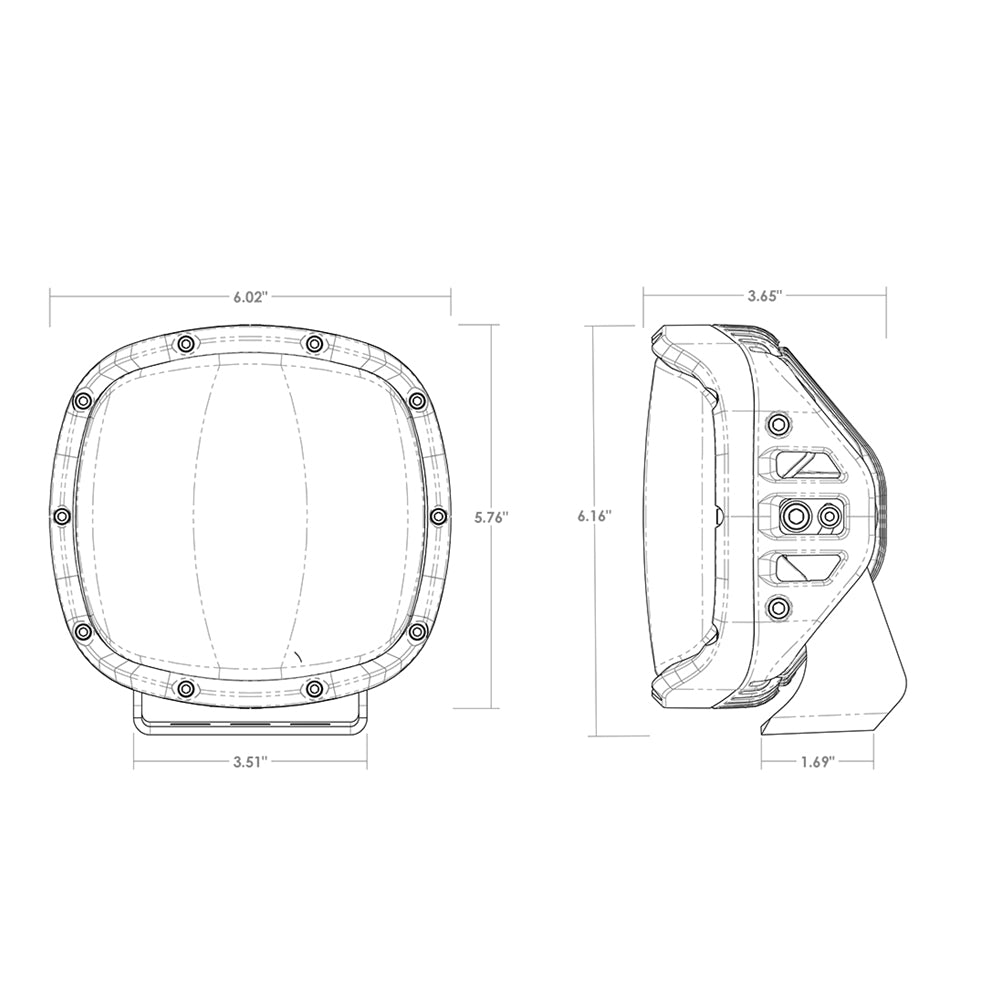 Rigid Industries Adapt XP Extreme Powersports LED Light 3 Lighting Zones GPS Module Single - 300414 Rigid Industries