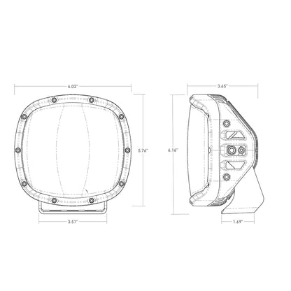 Rigid Industries Adapt XP Extreme Powersports LED Light 3 Lighting Zones GPS Module Single - 300414 Rigid Industries