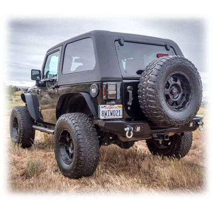 Turn Offroad 2007-2018 Jeep JK 2 Door Fastback Hardtop 2 Piece Primer (Paintable)