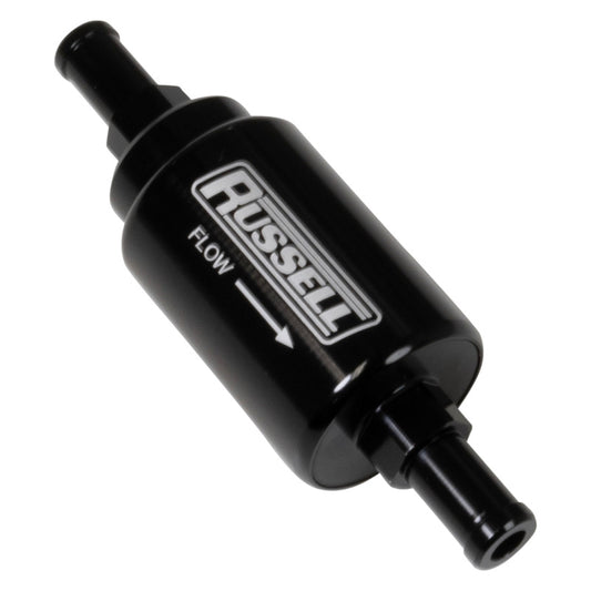 Russell 3/8 in Male-to-Male Barbed Fuel Check Valve Black - 650625