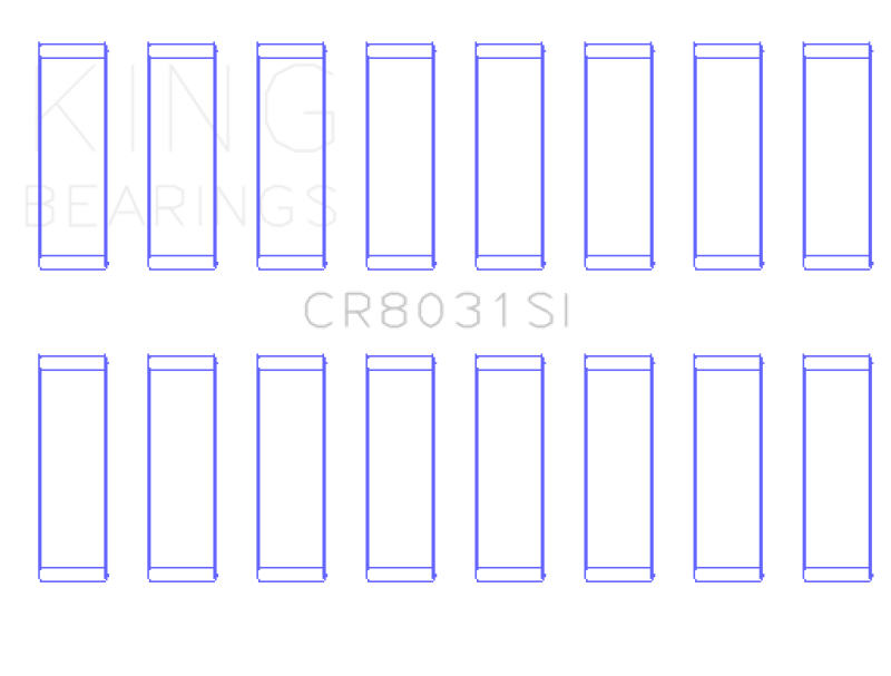 King Engine Bearings Chrysler Jeep V8 287 4.7L (Od+.002in) (Size +0.25mm) Connecting Rod Bearing Set King Engine Bearings