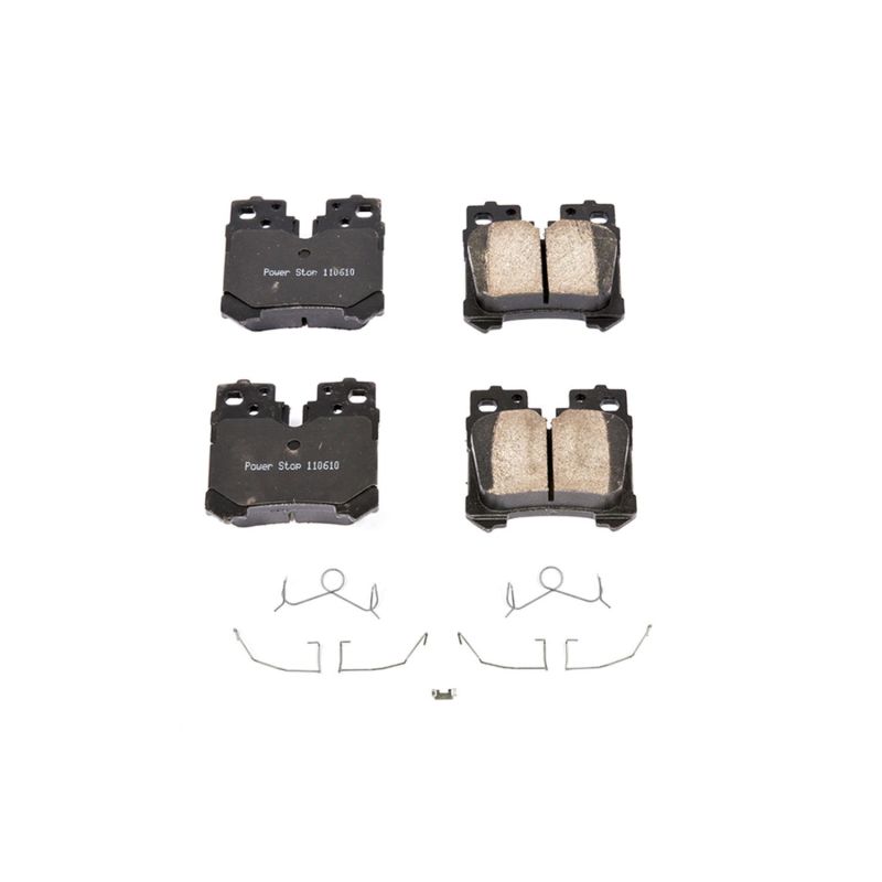 Power Stop 07-17 Lexus LS460 Rear Z17 Evolution Ceramic Brake Pads w/Hardware PowerStop