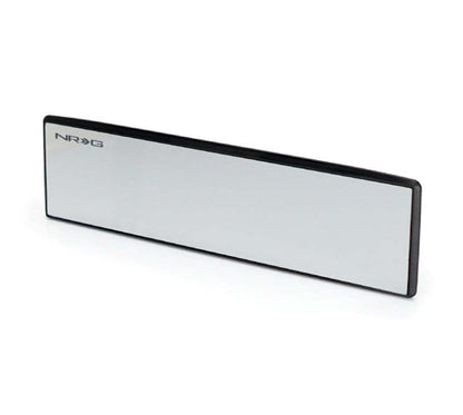 NRG 270mm Wide Panorama Clip-on Rearview Mirror - Flat w/ White Tint - IM-270FWT